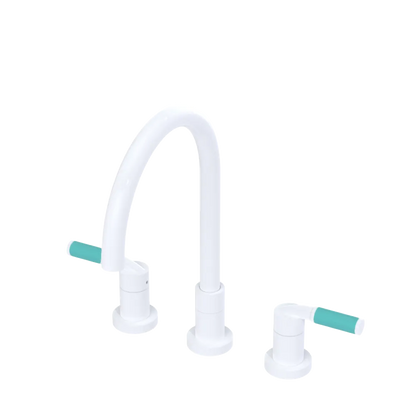 Rubinet Widespread Kitchen Set White