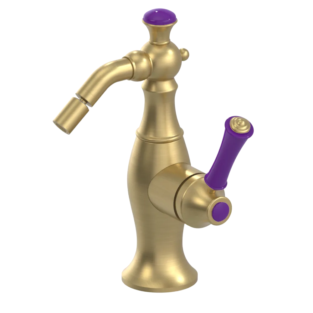 Rubinet Single Control Bidet Fitting (less drain) Satin Gold