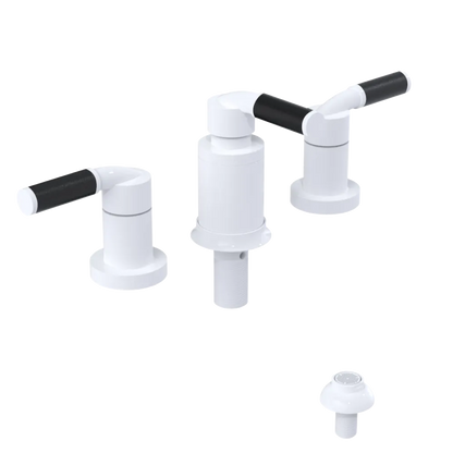 Rubinet Bidet Fitting with Spray, Diverter, and Vacuum Breaker (less drain) White