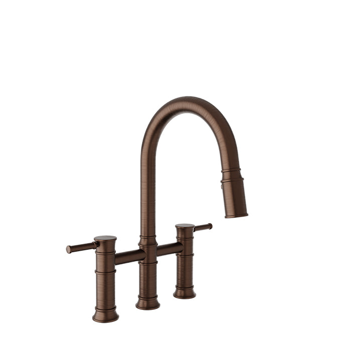 Baril Bridge kitchen faucet with 2-function pull-down spray