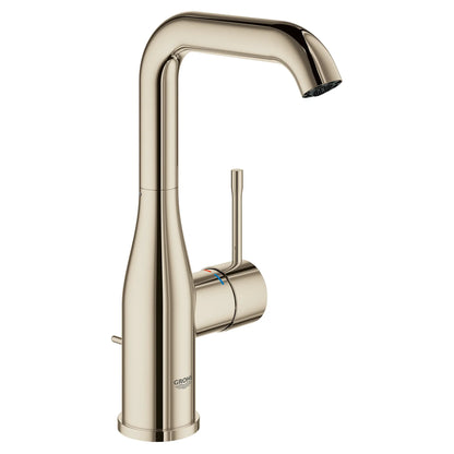 GROHE Essence Single Hole Single-Handle L-Size Bathroom Faucet 4.5 L/min (1.2 gpm) – 23486 Polished Nickel InfinityFinish