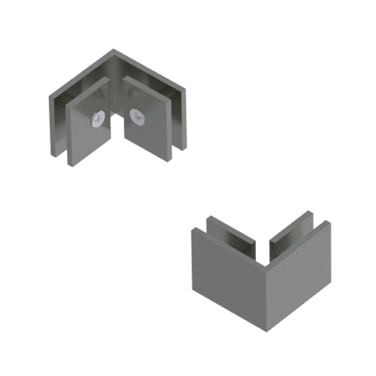 Rubinet 90 Glass to Glass Satin Nickel