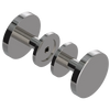 Rubinet Shower Door Knob (set) Polished Nickel