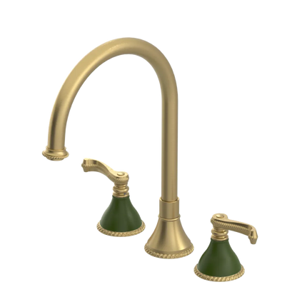 Rubinet Widespread Kitchen Set Satin Gold