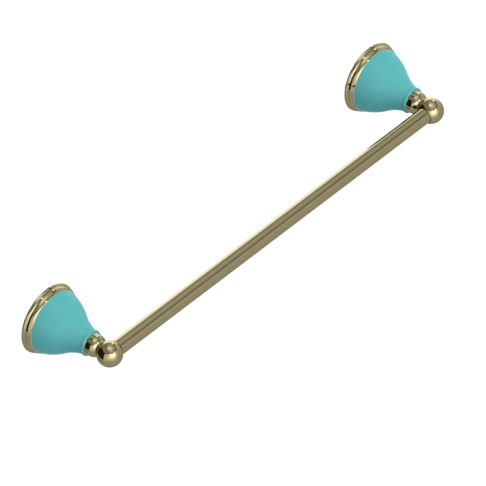 Rubinet Towel Bar 18" Natural Brass