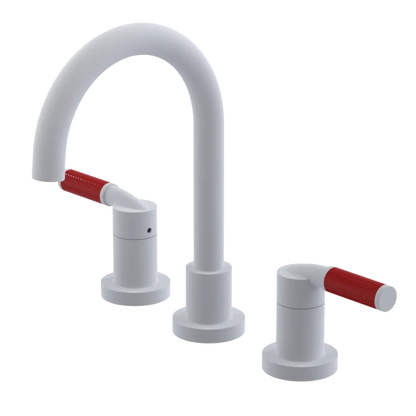 Rubinet Widespread Lav. Set. (less drain) Matt White