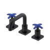 Rubinet Widespread Lav. Set. with Genesis spout (less drain) Matt Black