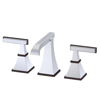 Rubinet Widespread Lav. Set. (less drain) Satin Chrome