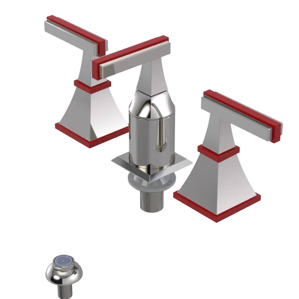 Rubinet Bidet Fitting with Spray, Diverter, and Vacum Breaker (Less Drain) Polished Nickel