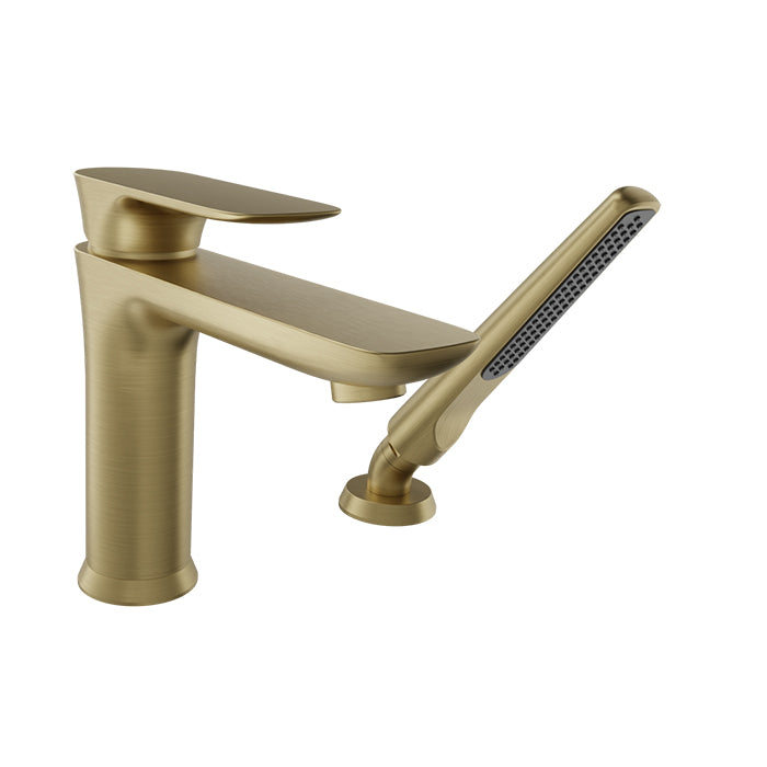 Baril 2-piece tub filler with hand shower