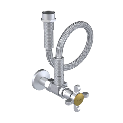 Rubinet Exposed Supply Kit (classic) x2 Satin Chrome