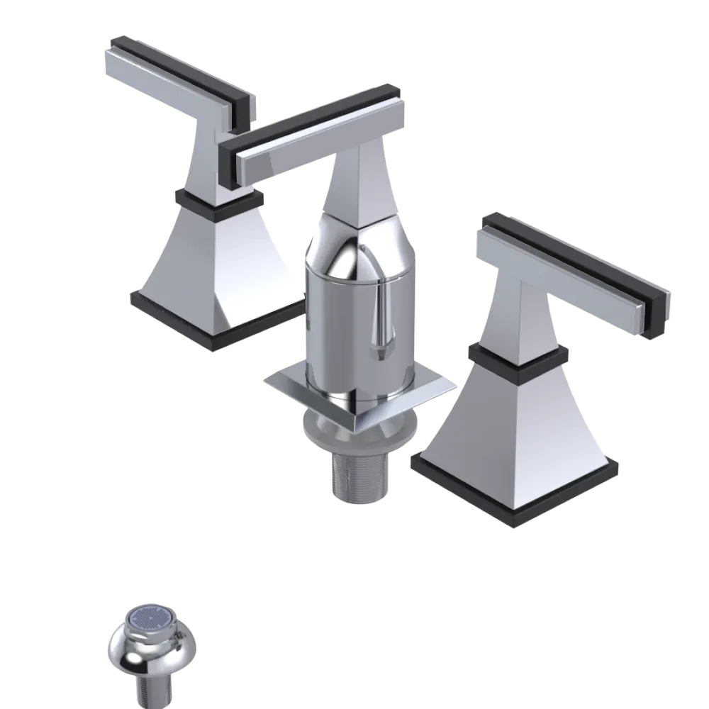 Rubinet Bidet Fitting with Spray, Diverter, and Vacum Breaker (Less Drain) Chrome