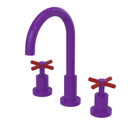 Rubinet Widespread Kitchen Set with LaSalle Spout Purple Haze
