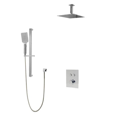 Amber Push-button Two Way Thermostatic System - Kit 1