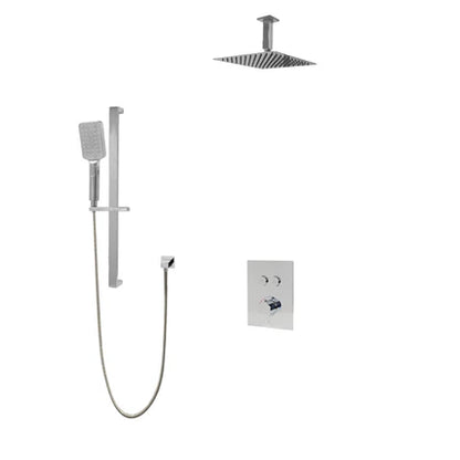 Amber Push-button Two Way Thermostatic System - Kit 1