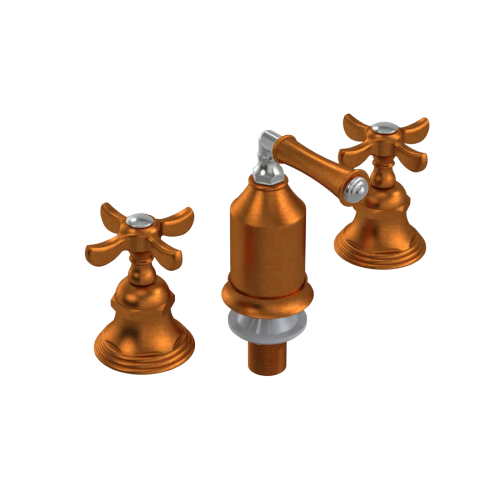 Rubinet Bidet Fitting with Spray, Diverter, and Vacum Breaker (Less Drain) Antique Copper Matt