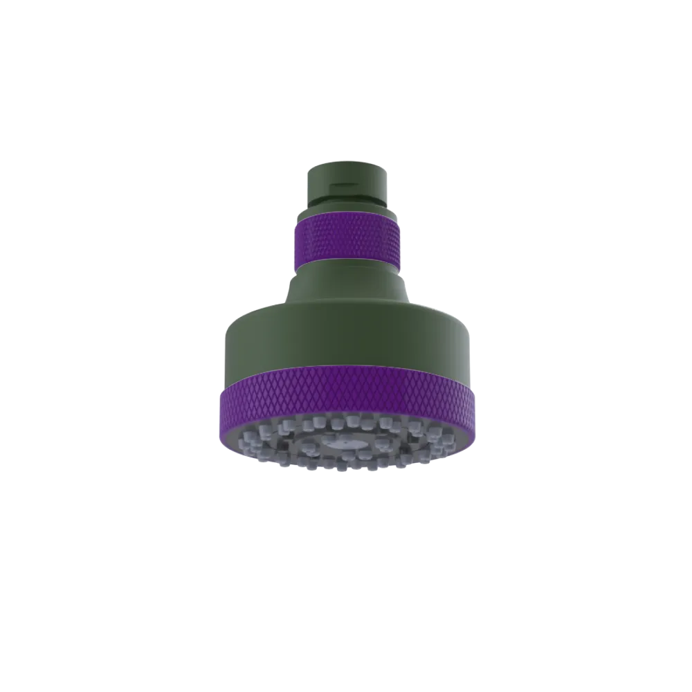 Rubinet 3 FUNCTION SHOWER HEAD Green Envy