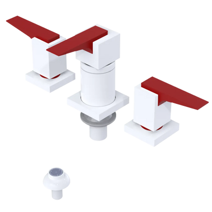 Rubinet Bidet Fitting with Spray, Diverter, and Vacuum Breaker (less drain) White