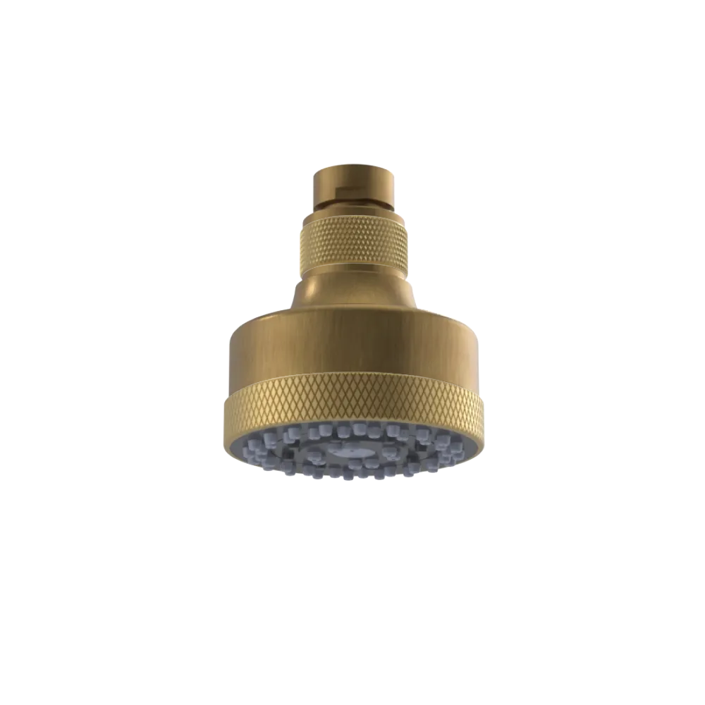 Rubinet 3 FUNCTION SHOWER HEAD Antique Brass Matt