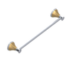 Rubinet Towel Bar 18" Satin Chrome