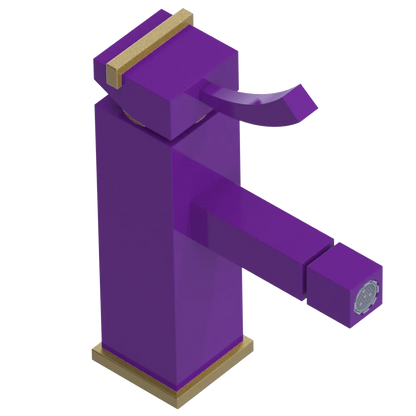 Rubinet Single Control Bidet Fitting (less drain) Purple Haze