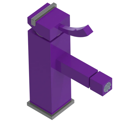 Rubinet Single Control Bidet Fitting (less drain) Purple Haze