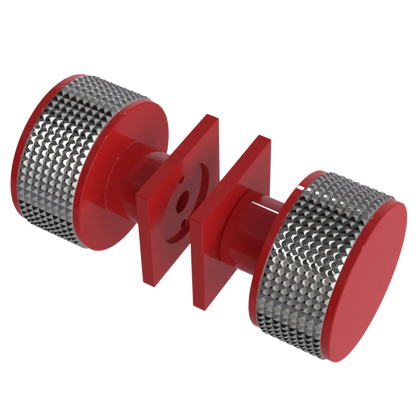 Rubinet Shower Door Knob (set) Red