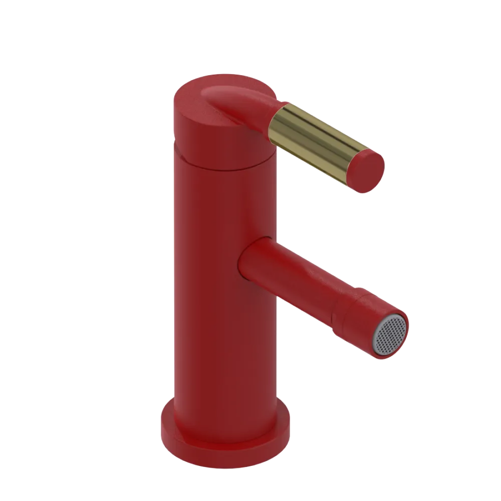 Rubinet Single Control Bidet Fitting (less drain) Maroon