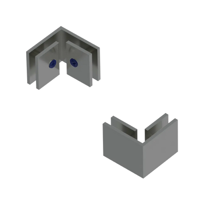 Rubinet 90 Glass to Glass Satin Nickel