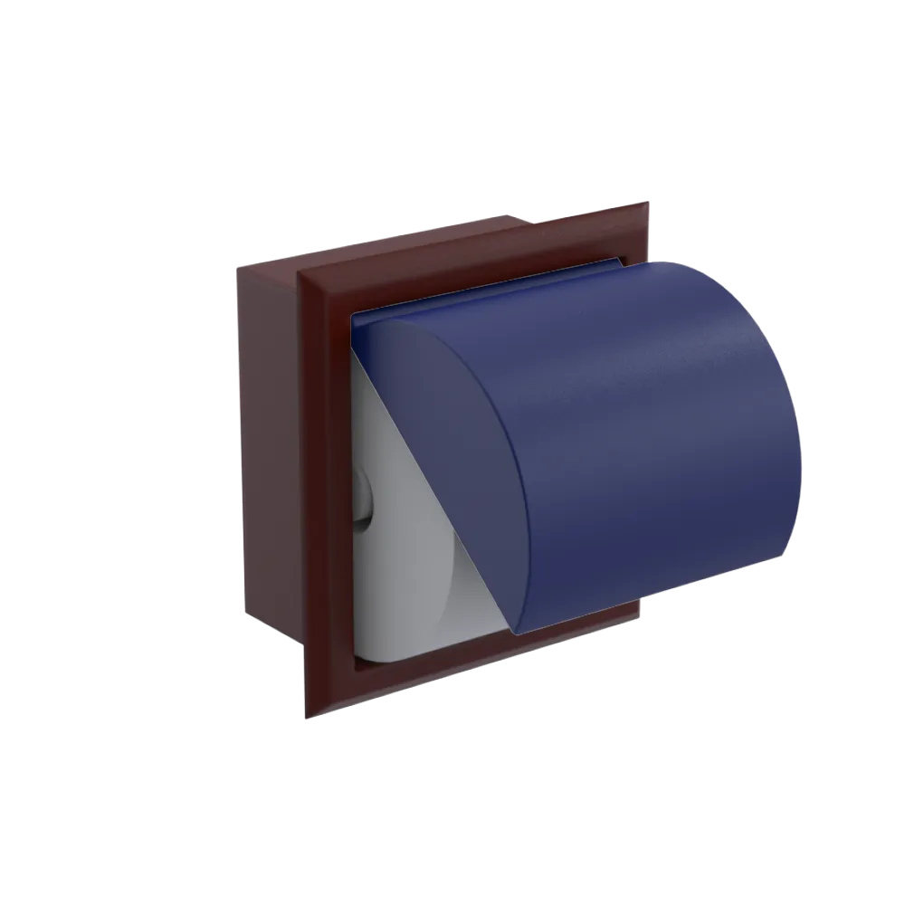 Rubinet RECESSED TOILET PAPER HOLDER Bordeaux