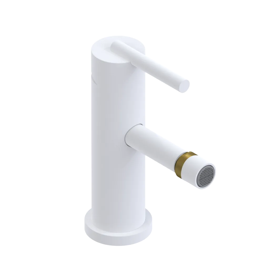 Rubinet Single Control Bidet Fitting (less drain) Matt White