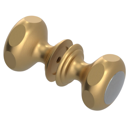 Rubinet Shower Door Knob (set) Satin Gold