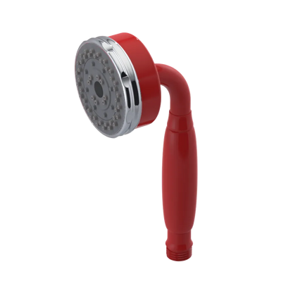 Rubinet 3 Function Hand Held Shower Only Red