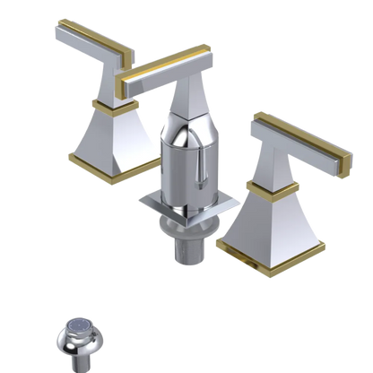 Rubinet Bidet Fitting with Spray, Diverter, and Vacum Breaker (Less Drain) Chrome