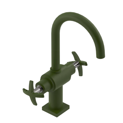 Rubinet Single Hole Dual Handle Lav. Set. (less drain) Green Envy
