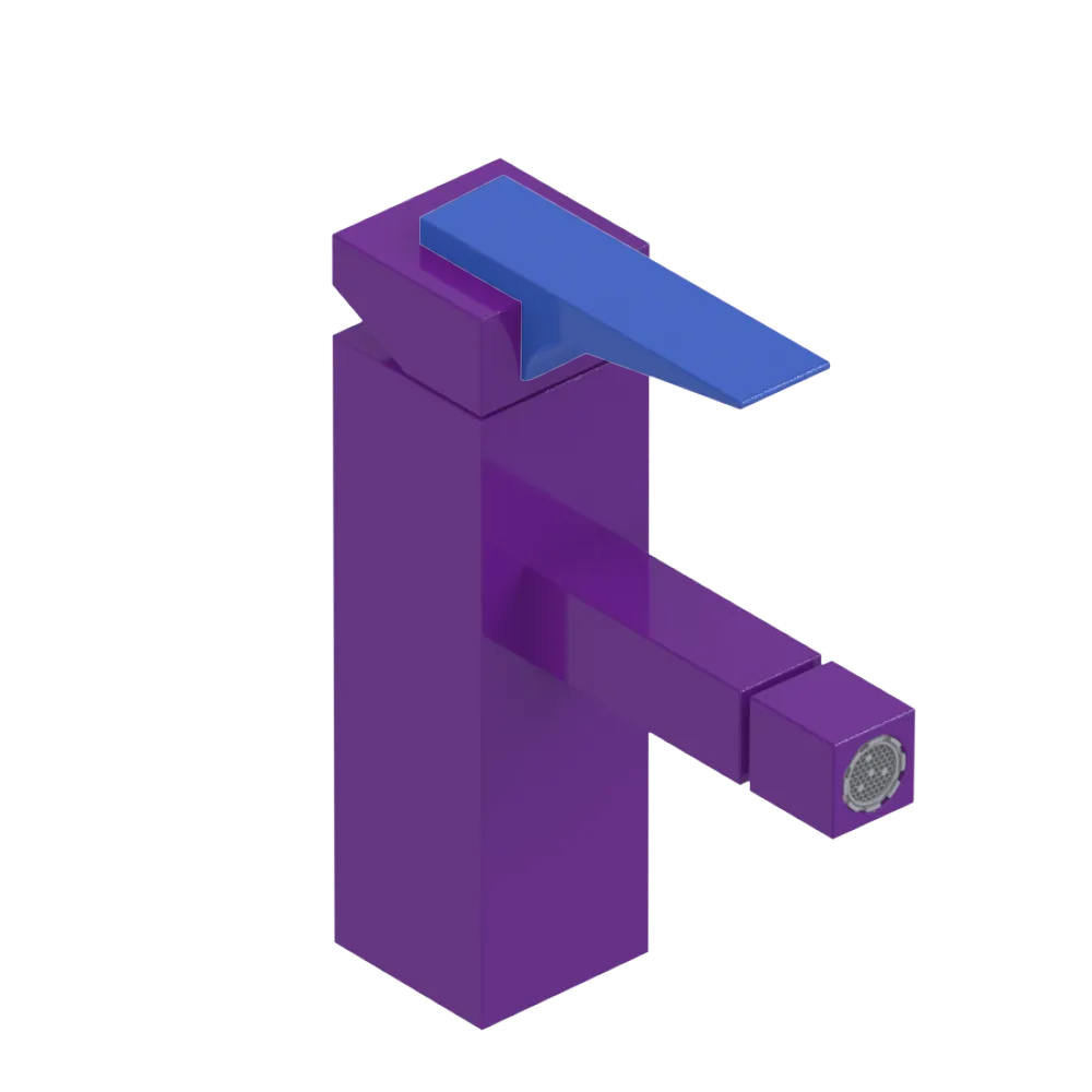 Rubinet Single Control Bidet Fitting (less drain) Purple Haze