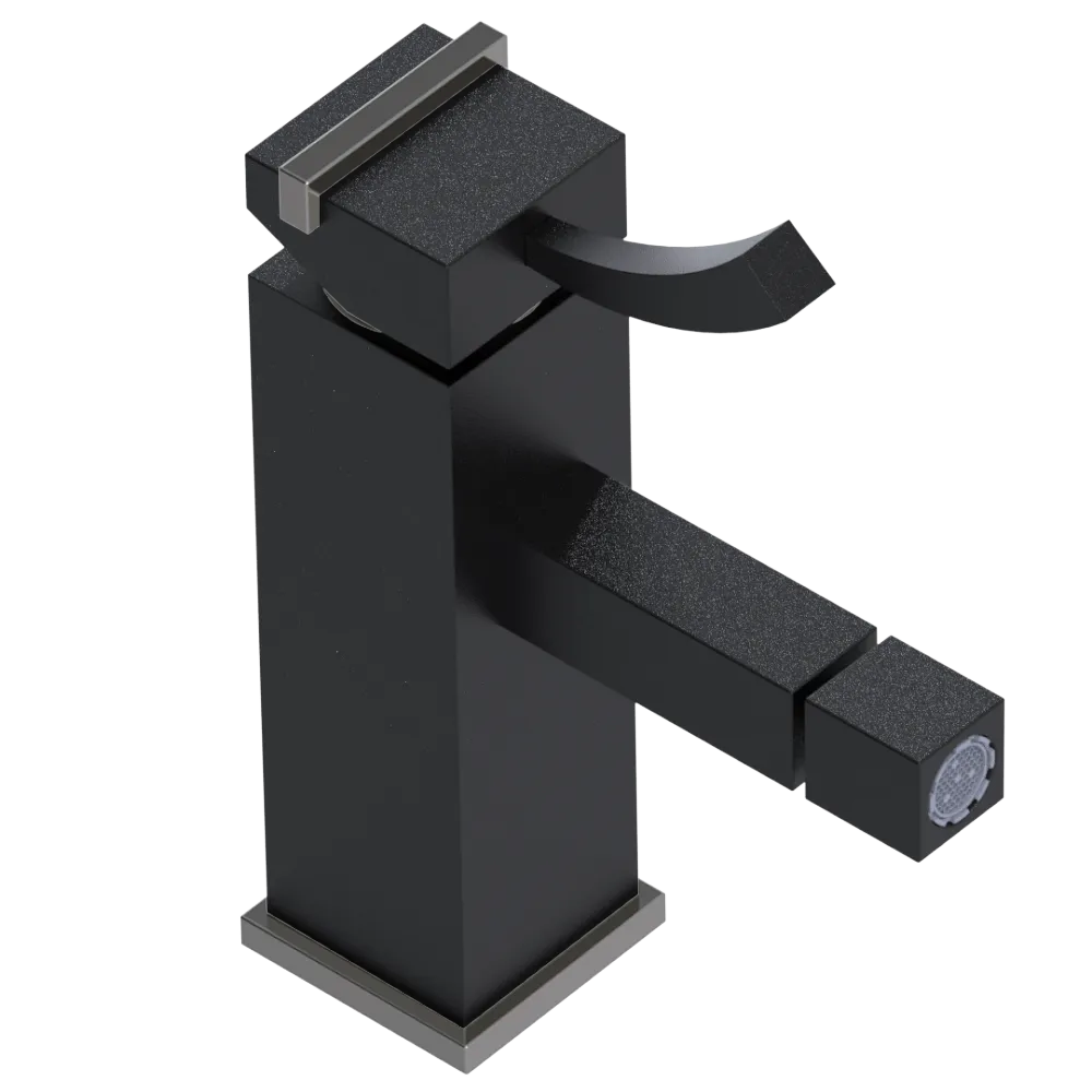 Rubinet Single Control Bidet Fitting (less drain) Matt Black