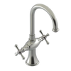 Rubinet Single Hole Dual Handle Lav. Set. (less drain) Satin Nickel