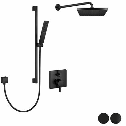 Hansgrohe Pressure Balance Shower Kit Square Model: SKH4