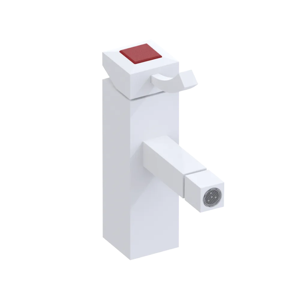 Rubinet Single Control Bidet Fitting (less drain) Matt White