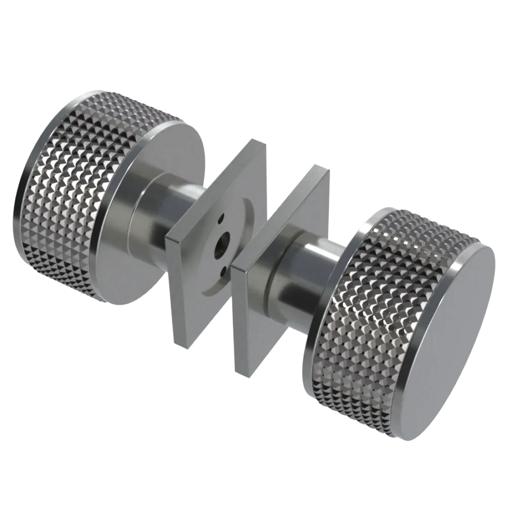 Rubinet Shower Door Knob (set) Satin Nickel