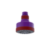Rubinet 3 FUNCTION SHOWER HEAD Purple Haze