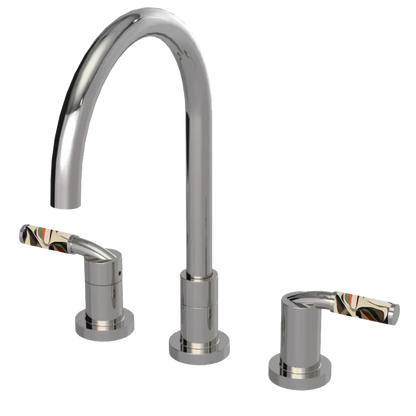 Rubinet Widespread Kitchen Set Polished Nickel