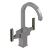 Rubinet Single Hole Dual Handle Lav. Set. (less drain) Polished Nickel