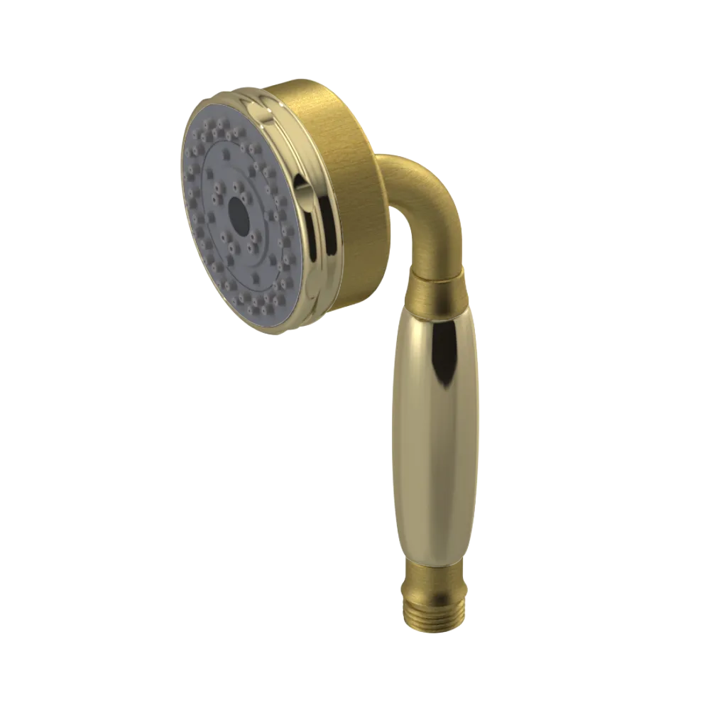 Rubinet 3 Function Hand Held Shower Only Antique Brass Matt