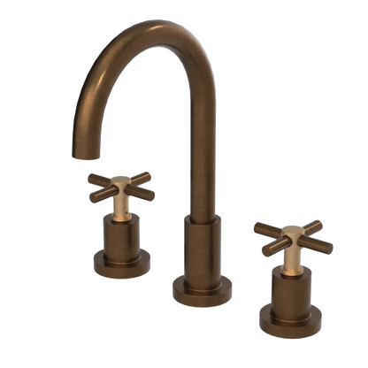 Rubinet Widespread Kitchen Set with LaSalle Spout Tuscan Brass