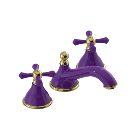 Rubinet Widespread Lav. Set. (less drain) Purple Haze