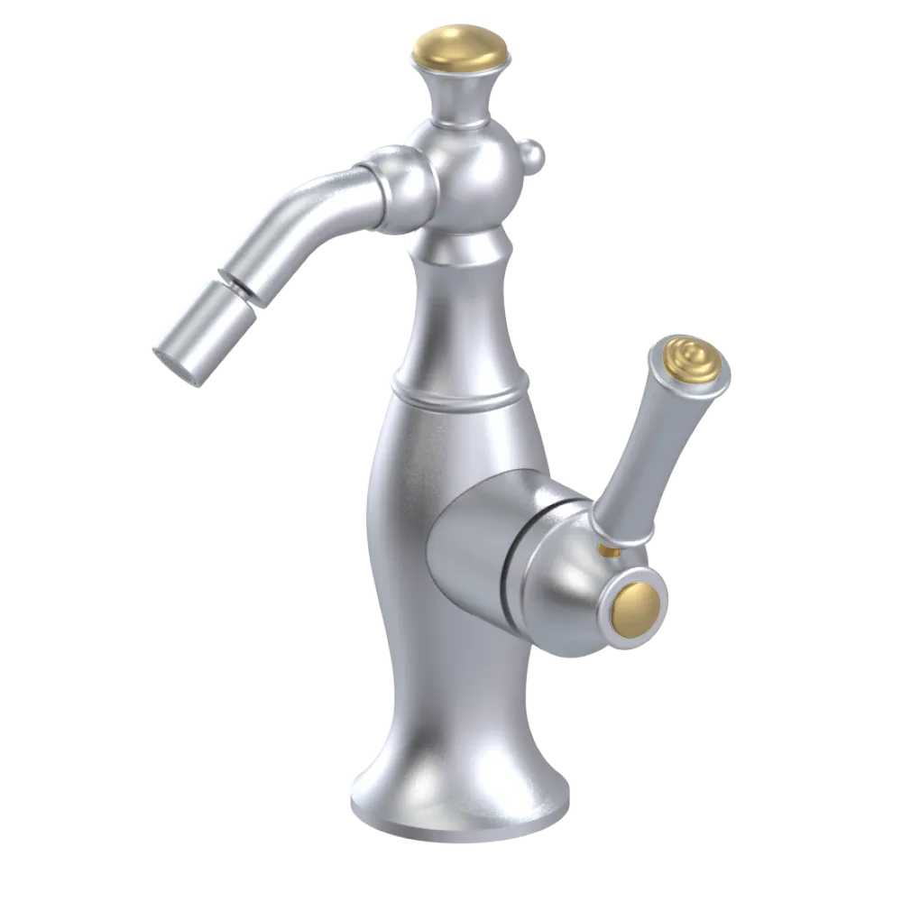 Rubinet Single Control Bidet Fitting (less drain) Satin Chrome