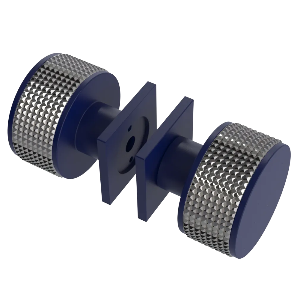 Rubinet Shower Door Knob (set) Midnight Blue