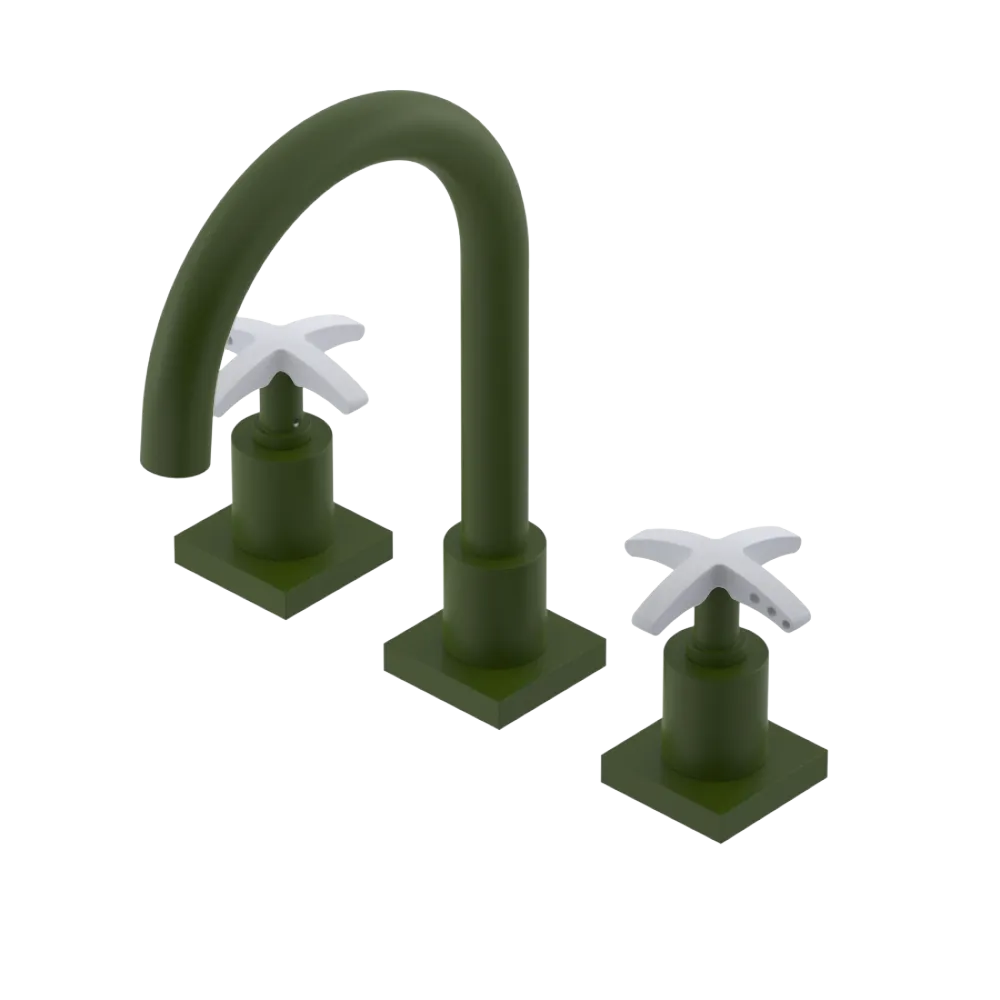 Rubinet Widespread Lav. Set. (less drain) Green Envy